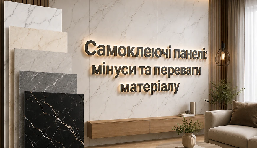 Самоклеючі панелі: мінуси та переваги матеріалу